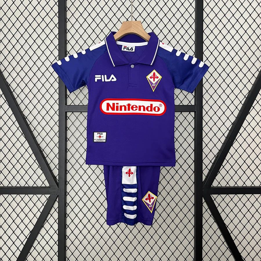 Kit ensemble football Fiorentina rétro extérieur 1998-Enfant