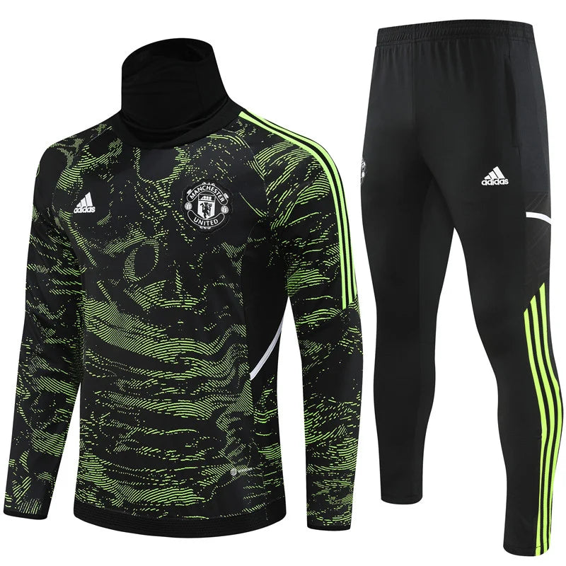 Survêtement Col Manchester United noir/vert 2022/23