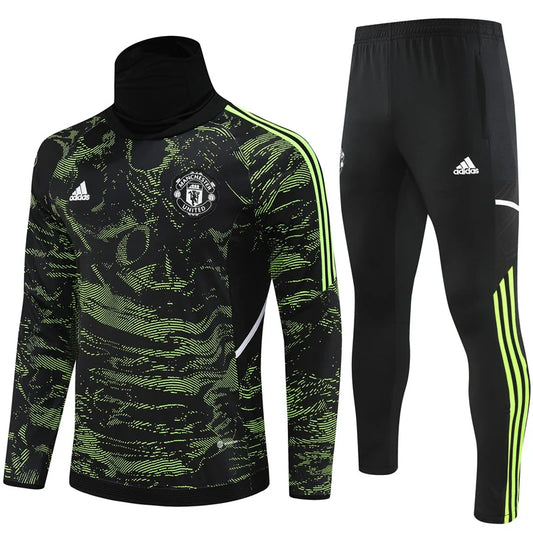 Survêtement Col Manchester United noir/vert 2022/23