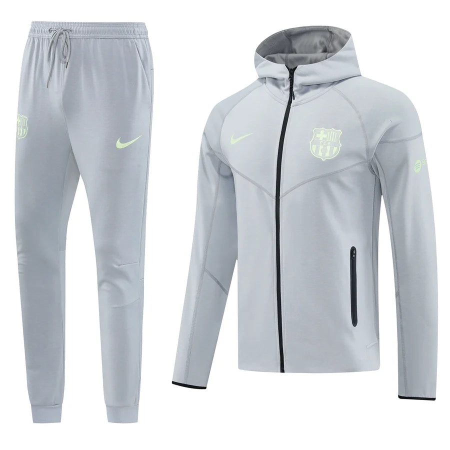 Survêtement football ensemble capuche gris FC Barcelone Barcelona 2025/26