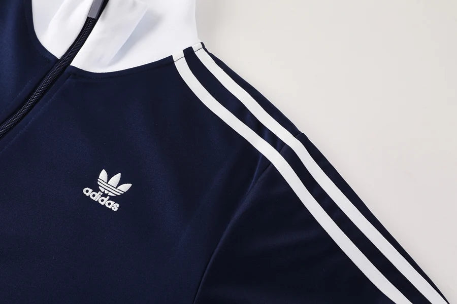 Survêtement jogging Adidas Originals ensemble bleu & blanc
