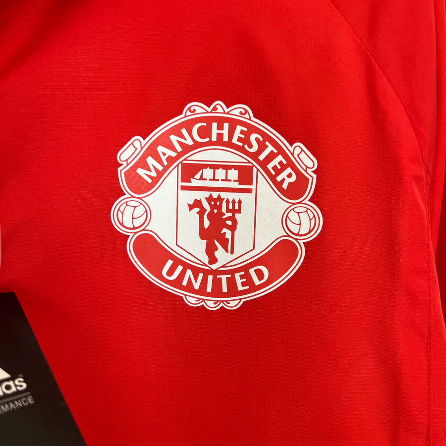 Veste coupe-vent Manchester United rouge 2023/24