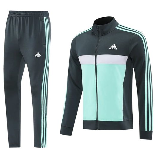 Survêtement jogging Adidas Originals ensemble gris turquoise