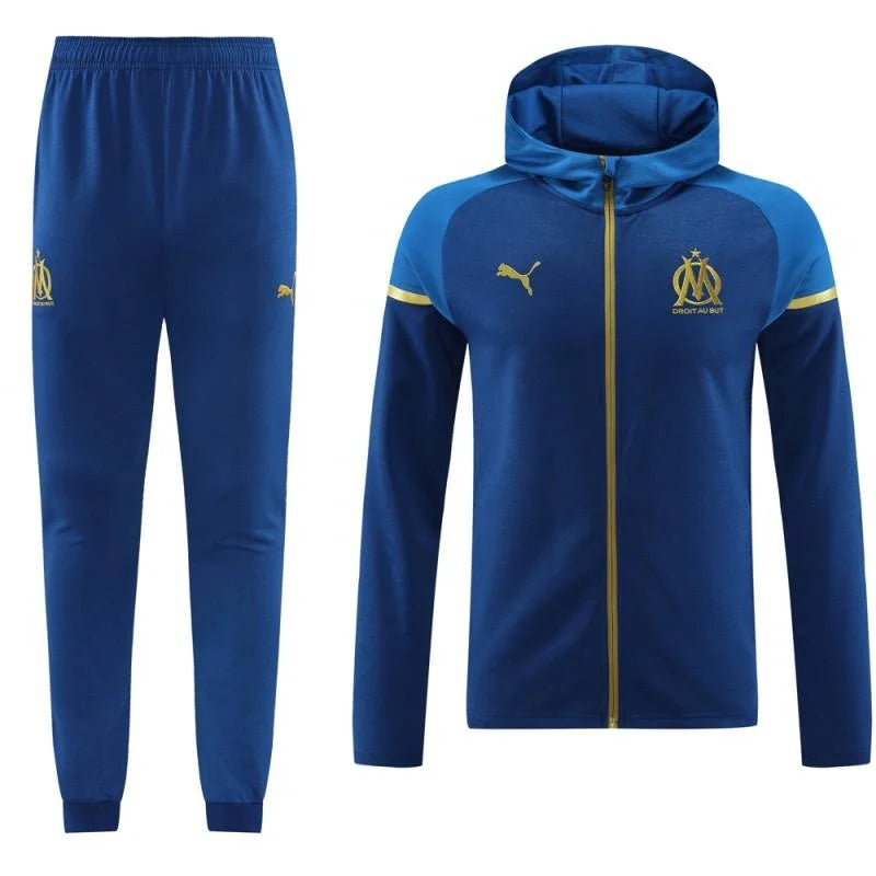 Survêtement ensemble football Capuche OM/Marseille bleu 2024/25