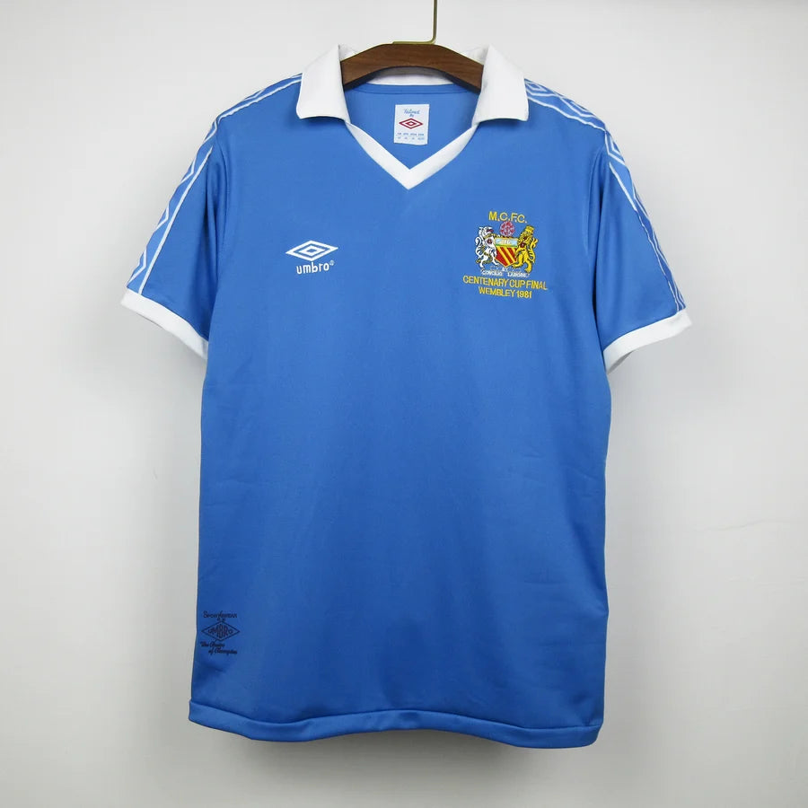 Maillot football Manchester City domicile 1981/82