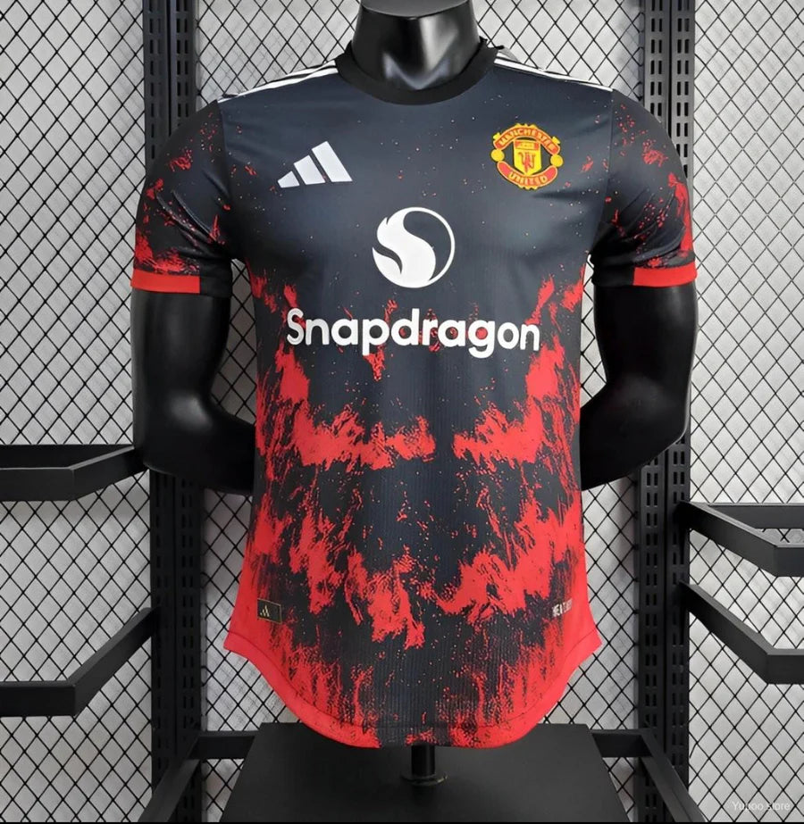 Maillot de football Manchester United signé par Jaap Stam Maillot de football Manchester United signé par Jaap Stam