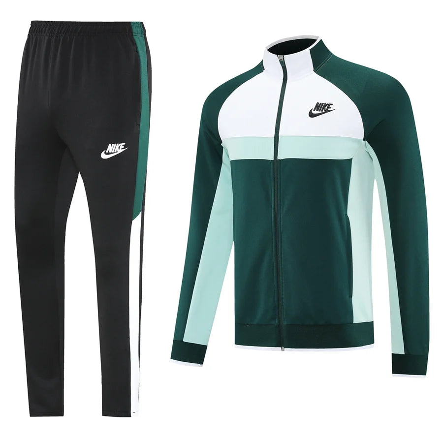 Survêtement ensemble jogging Nike vert & blanc