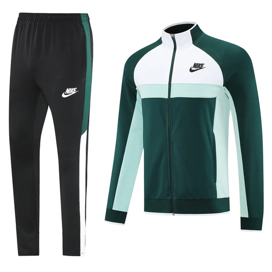 Survêtement ensemble jogging Nike vert & blanc