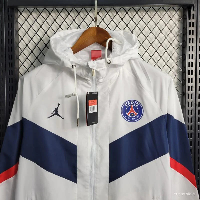 Veste coupe-vent PSG/Paris blanc 2023/24