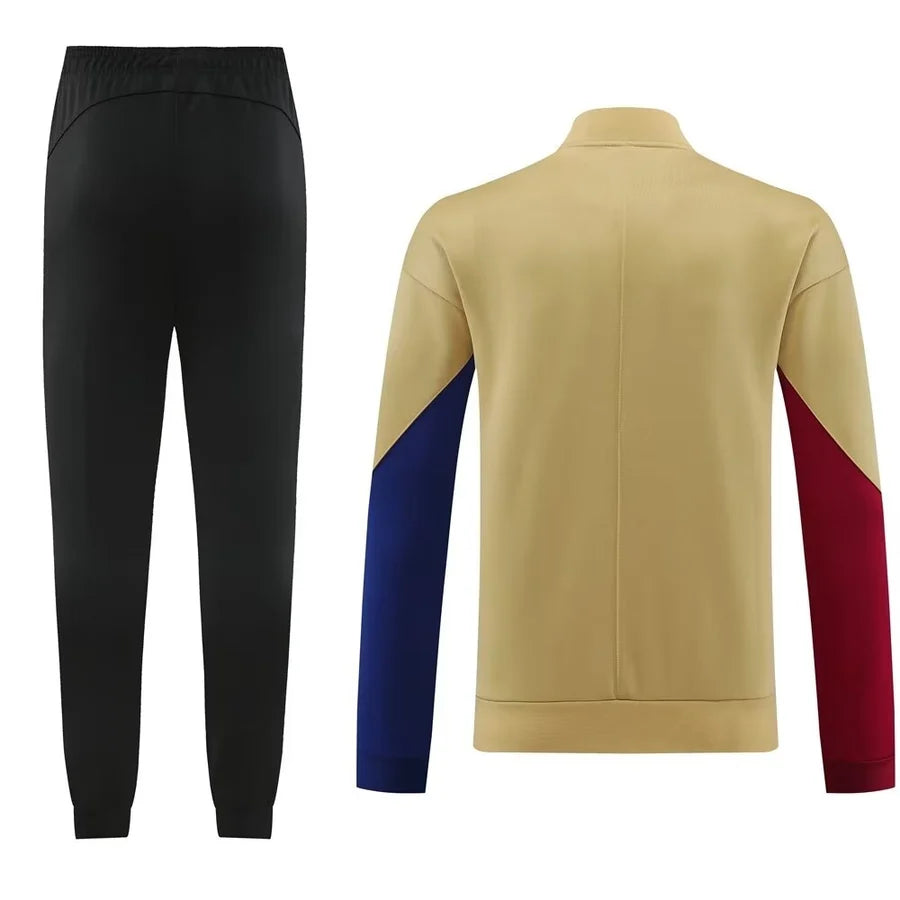 Survêtement FC Barcelone/Barcelona beige/noir 2023/24