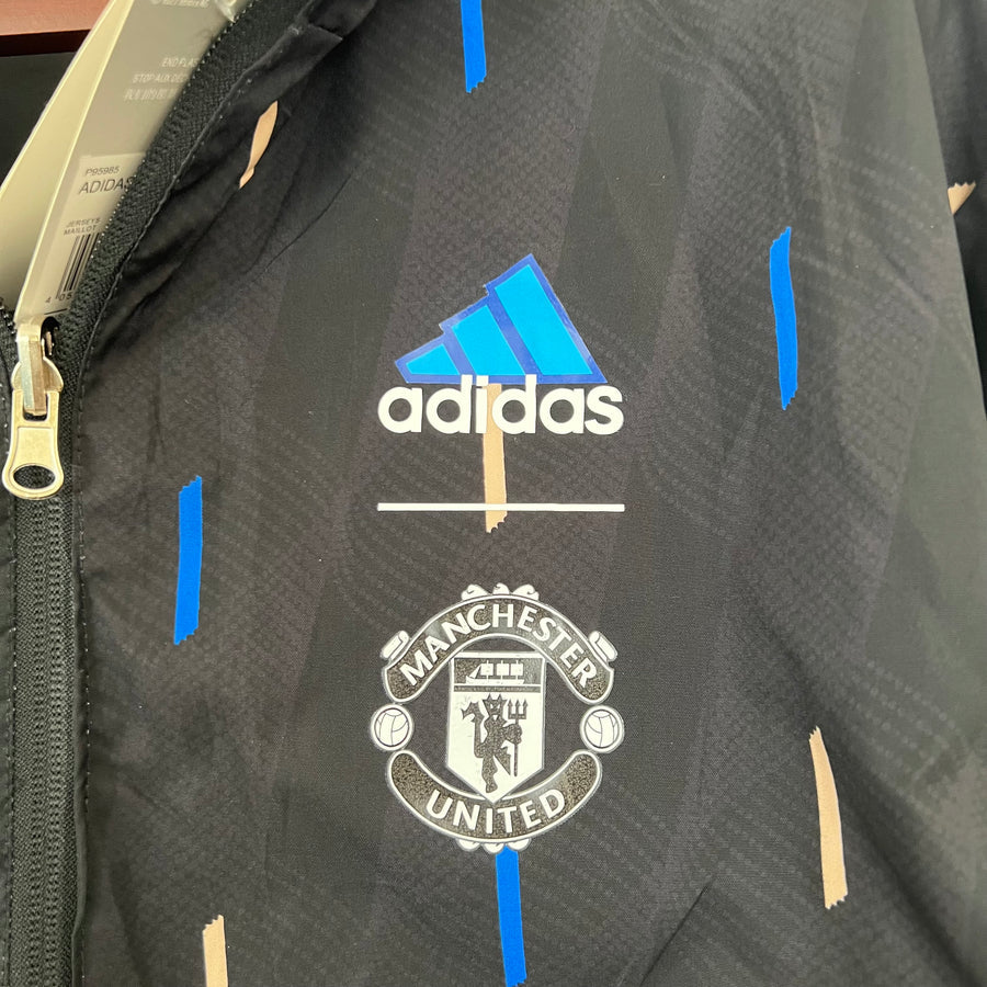 Veste coupe-vent Manchester United réversible bleu 2023/24