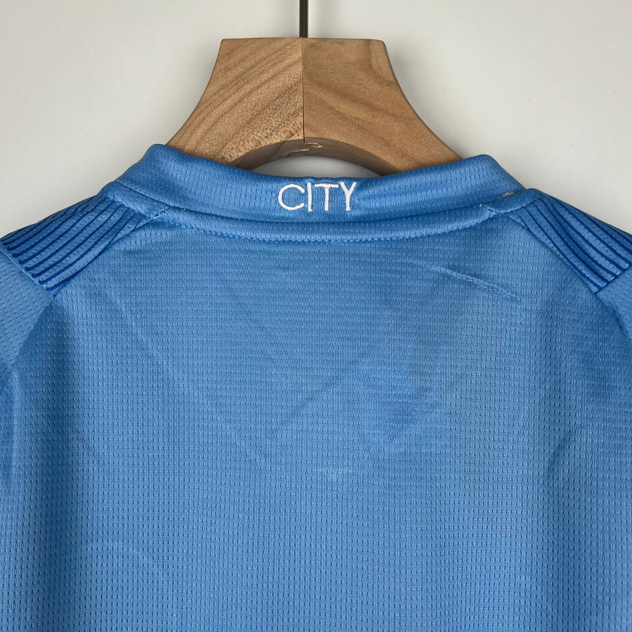 Kit ensemble football Manchester City domicile 2023/24-Enfant