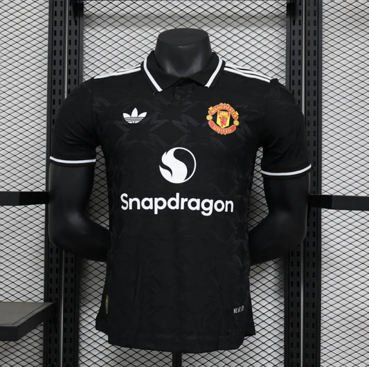 Maillot football Manchester United Black Adidas Originals Player Version 2024/25