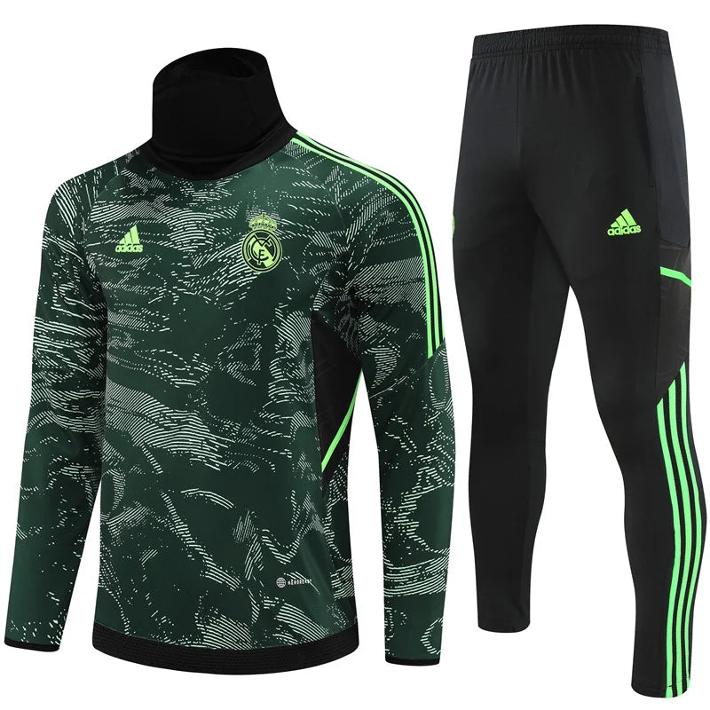 Survêtement Col Real Madrid noir/vert 2022/23
