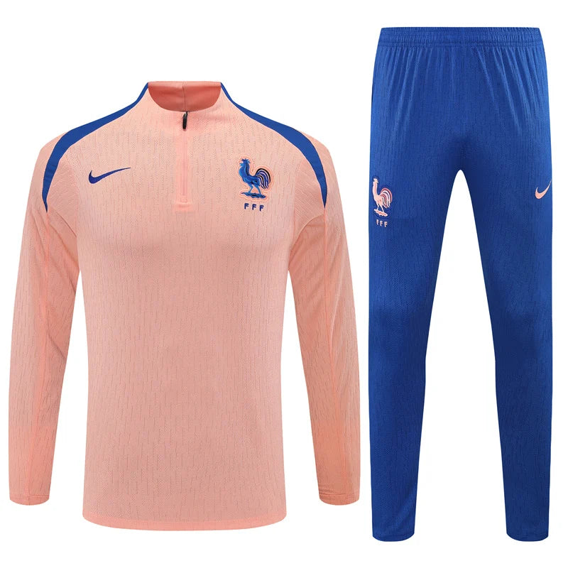 Survêtement ensemble football France jogging rose 2025/26