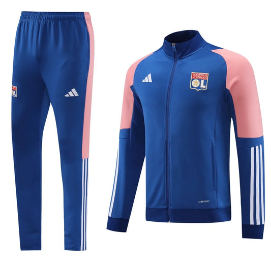 Survêtement OL Lyon bleu/rose 2023/24