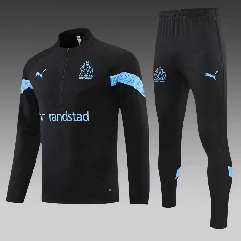 Survêtement OM Marseille noir/bleu 2022/23