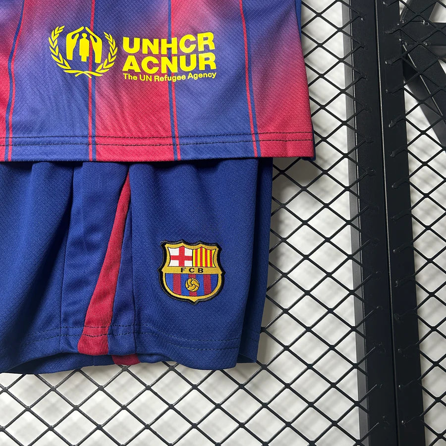 Kit ensemble football FC Barcelone/Barcelona domicile 2025/26 -Enfant