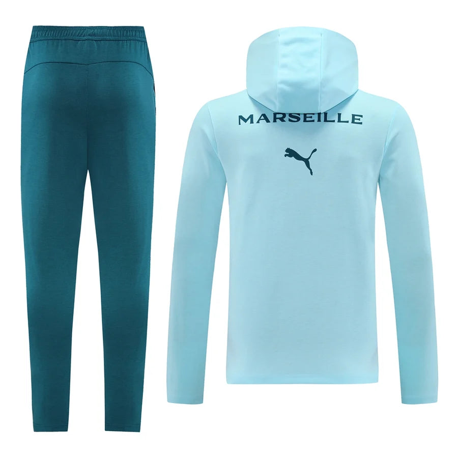 Survêtement ensemble football Capuche OM/Marseille bleu 2024/25