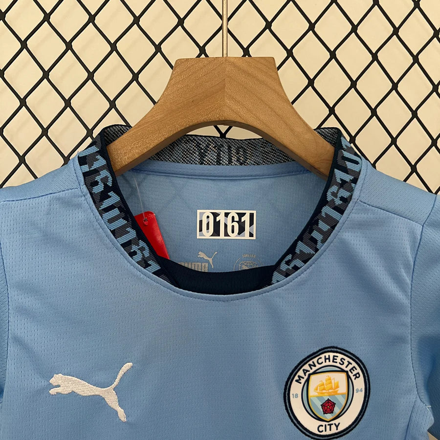 Kit ensemble football Manchester City domicile 2024/25-Enfant