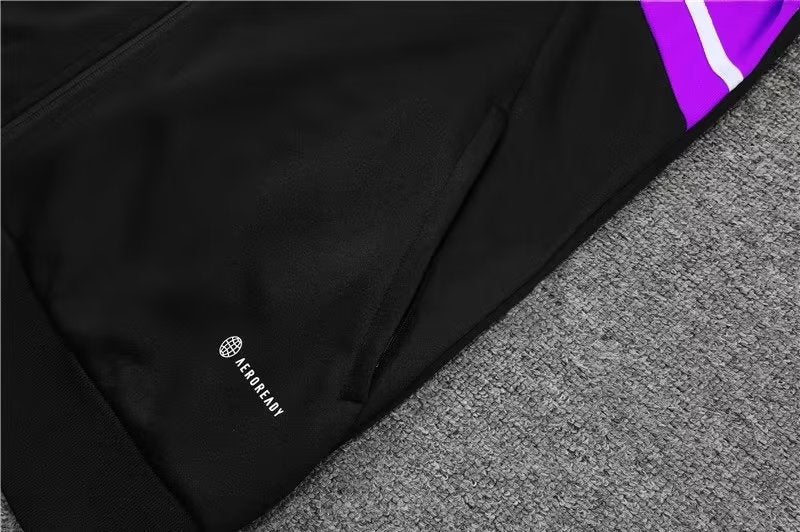 Survêtement Real Madrid noir/violet 2e 2022/23