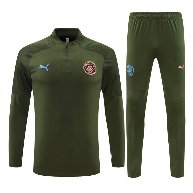 Survêtement ensemble football Manchester City kaki 2024/25
