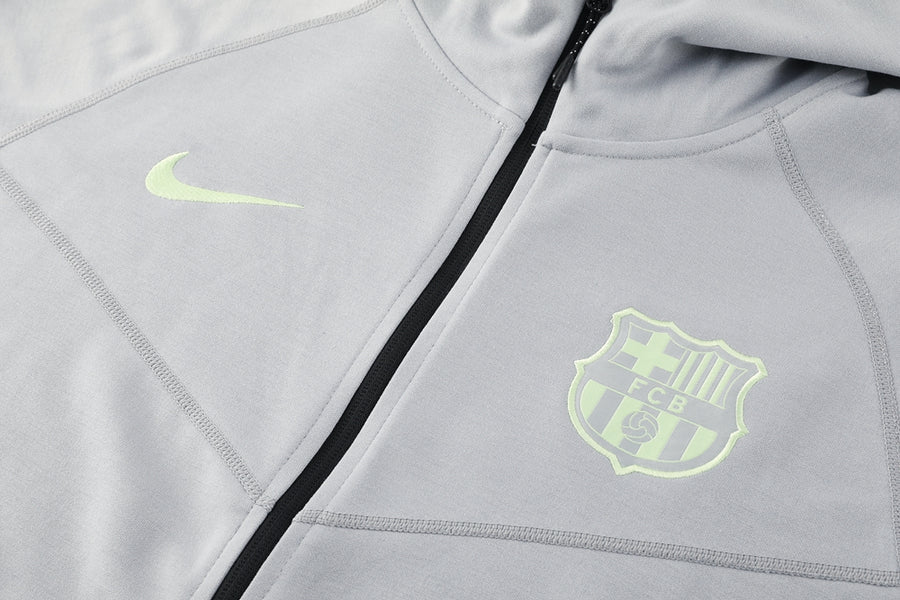 Survêtement football ensemble capuche gris FC Barcelone Barcelona 2025/26