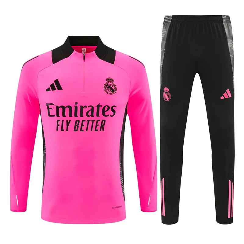 Survêtement ensemble football Real Madrid jogging rose 2025/26
