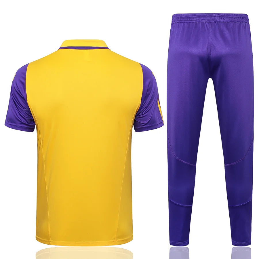 Survêtement ensemble Polo Real Madrid jaune/violet 2024/25