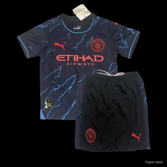 Kit Manchester City third 2023/24-Enfant