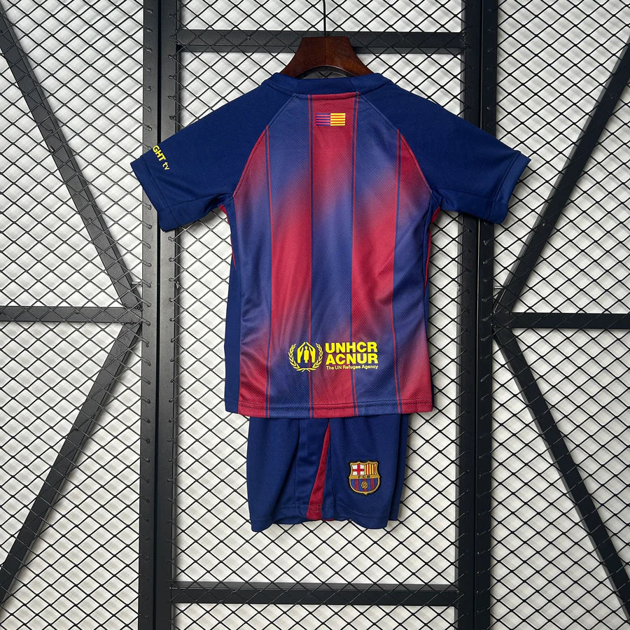 Kit ensemble football FC Barcelone/Barcelona domicile 2025/26 -Enfant