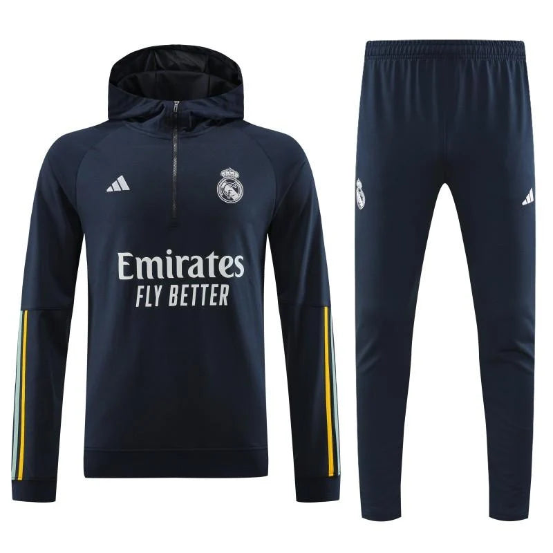 Survêtement capuche Real Madrid bleu 2023/24