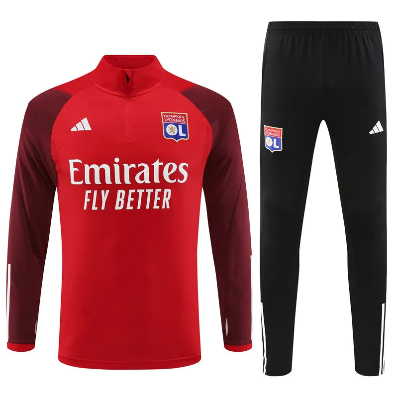 Survêtement OL Lyon rouge 2023/24