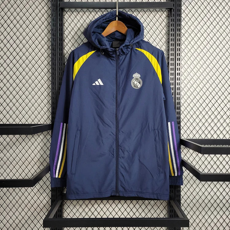 Veste coupe-vent Real Madrid bleu 2024/25