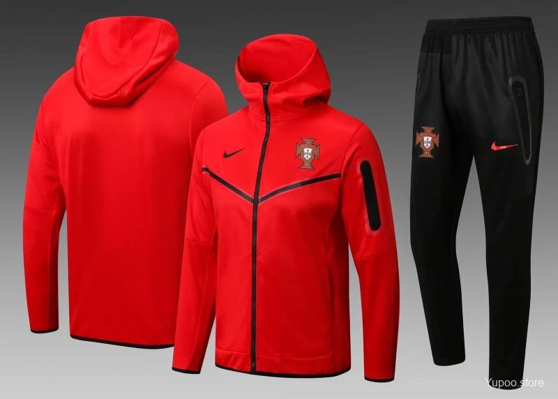Survêtement Capuche Portugal rouge/vert 2022/23
