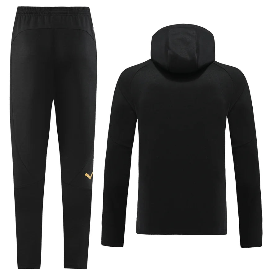 Survêtement OM ensemble football capuche jogging Marseille noir 2024/25