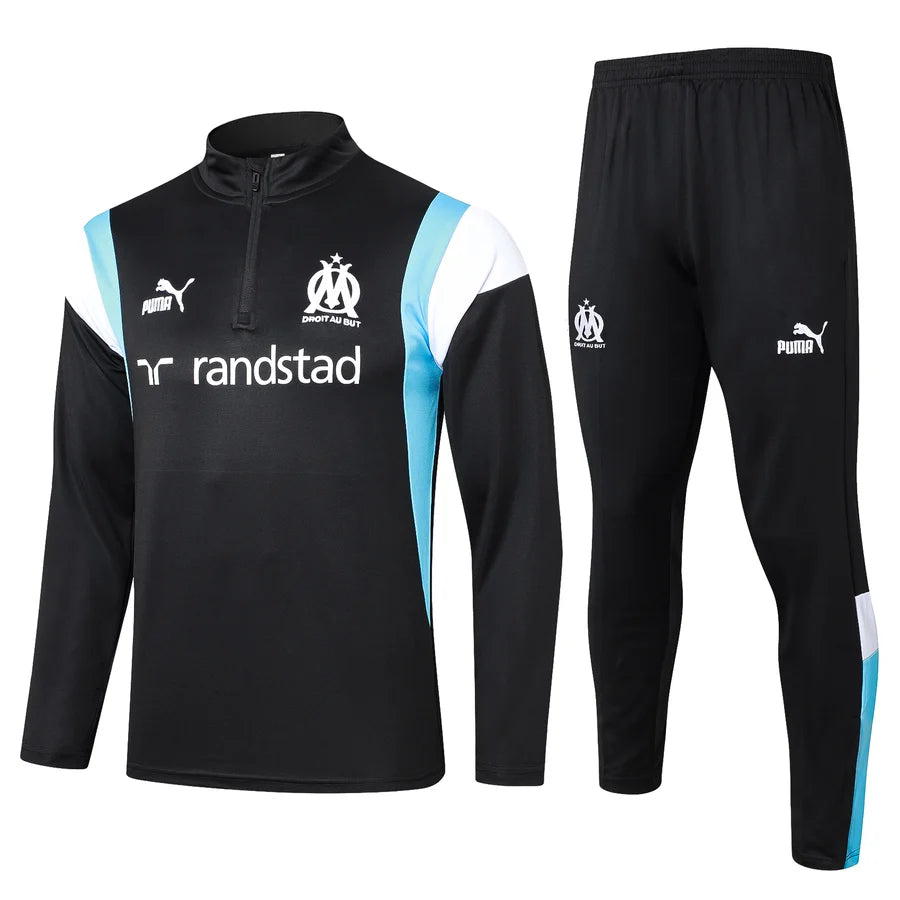 Survêtement OM Marseille noir/bleu 2022/23