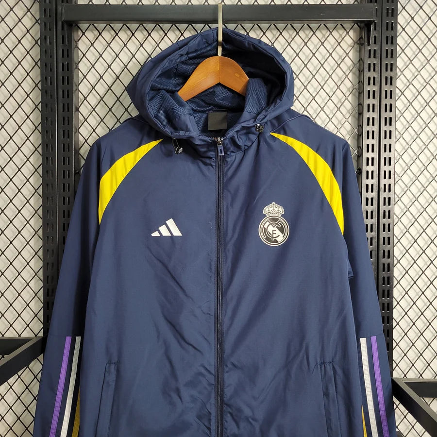 Veste coupe-vent Real Madrid bleu 2024/25