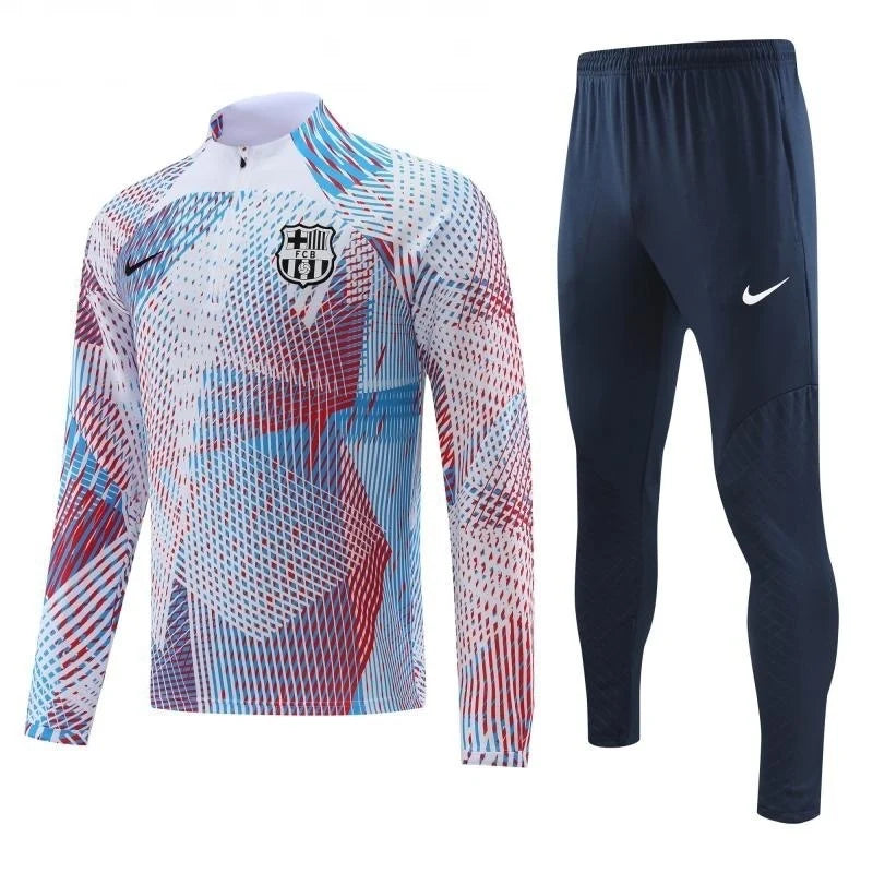 Survêtement FC Barcelone Barcelona blanc/bleu 2023/24