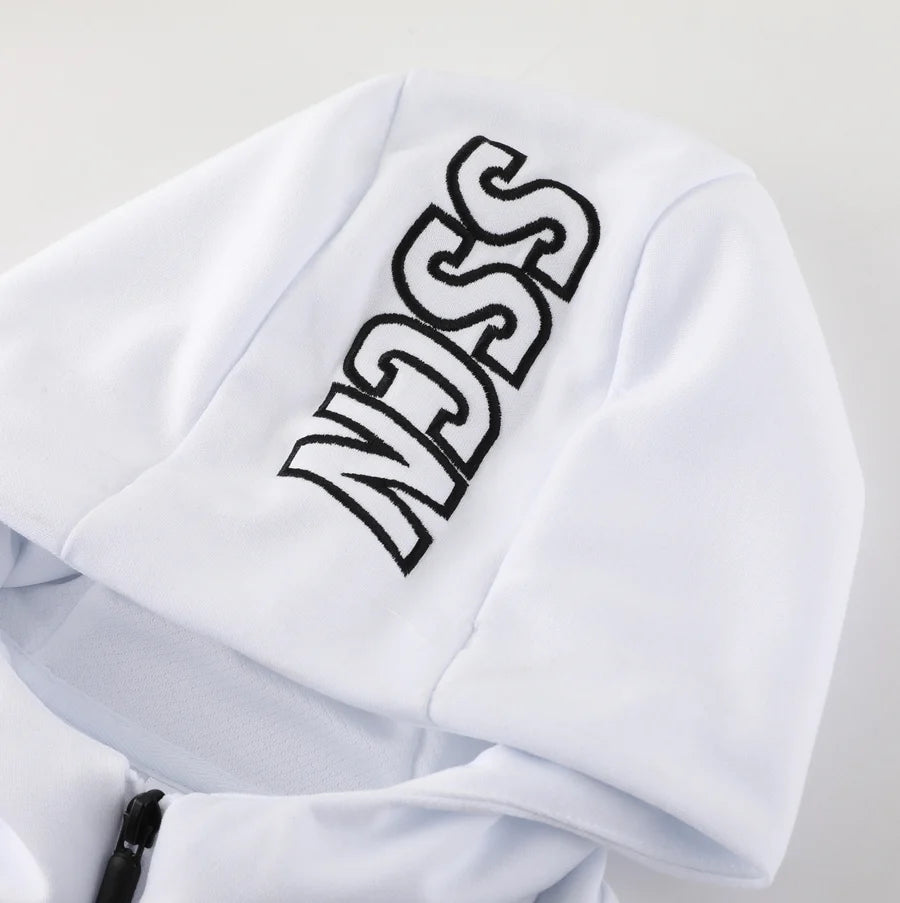 Survêtement ensemble football Napoli Naples jogging capuche blanc 2024/25