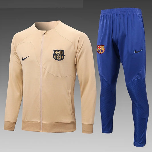 FC Barcelona tracksuit Barcelona beige/blue 2022/23