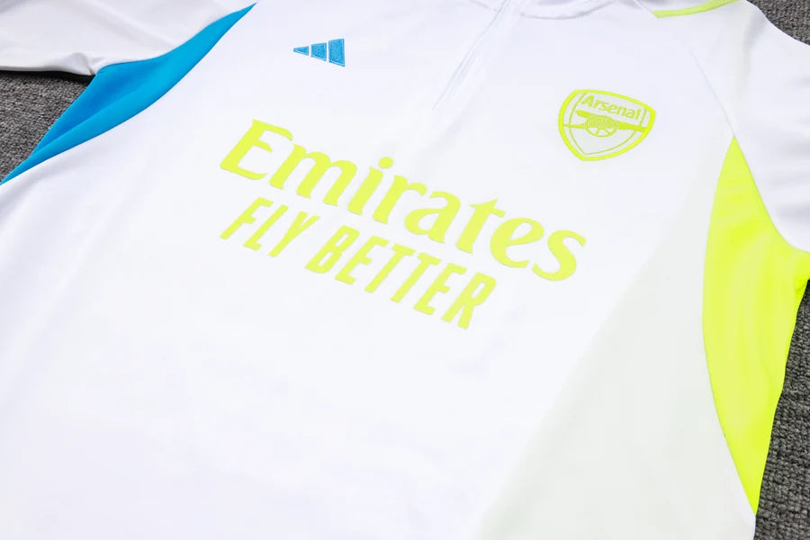 Survêtement Arsenal blanc/jaune 2023/24