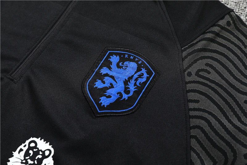 Survêtement Pays-Bas Netherland noir/bleu 2022/23