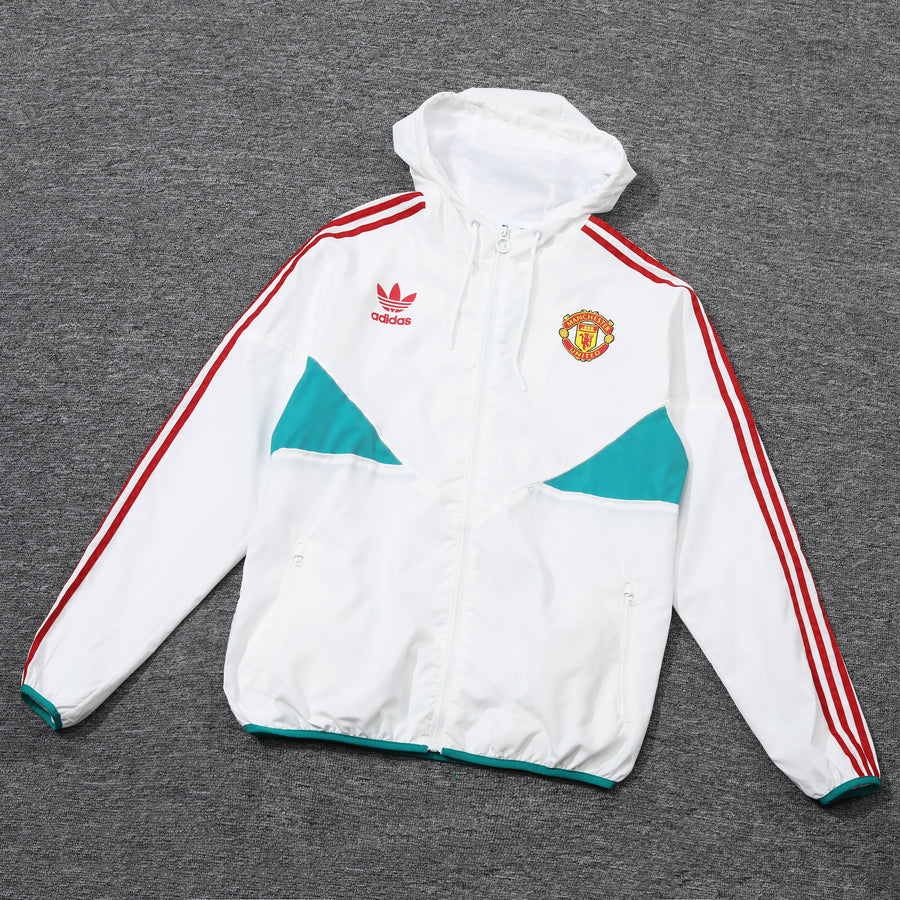 Veste Trench Coat Manchester United rouge/blanc 2024/25