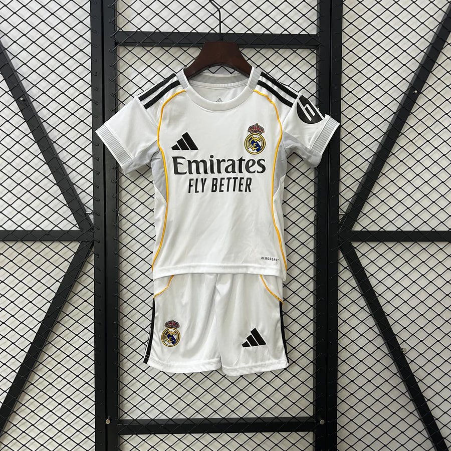 Real Madrid Maillot Domicile Ensemble 2025/26 – Enfant