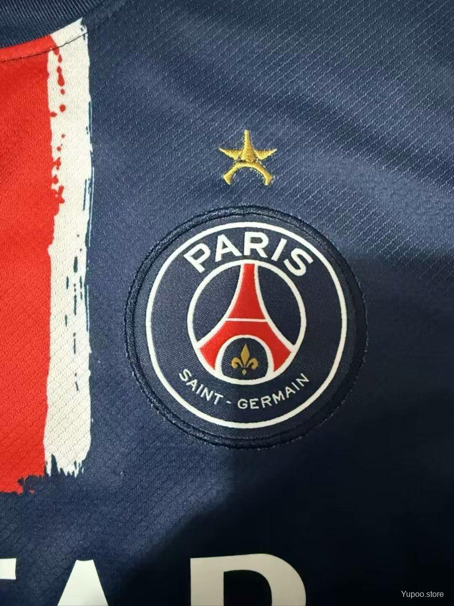 Maillot PSG Officiel avec Étoile – Édition Spéciale Ligue des Champions 2024/25