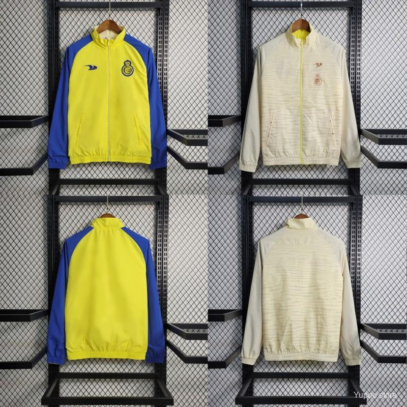 Veste réversible Al Nassr bleu/jaune beige 2023/24