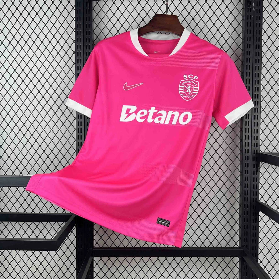 Maillot football Sporting Lisbon Lisbonne Rose 2026/27