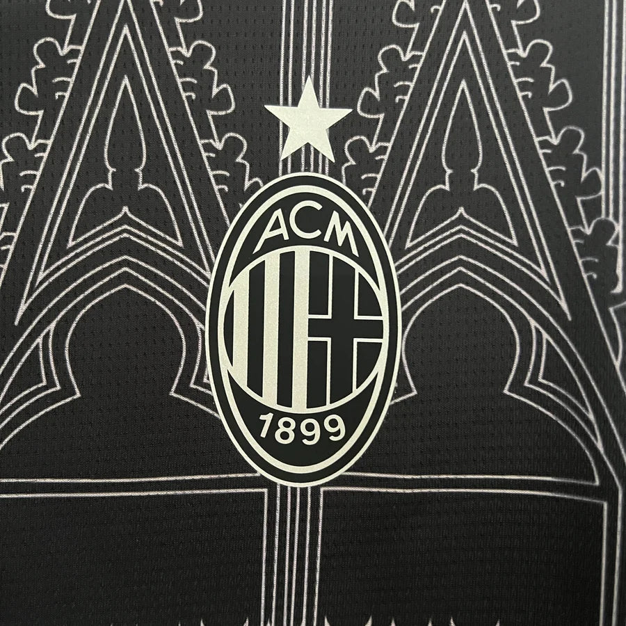 Maillot Milan AC x Pleasures Noir Fourth 2024/25