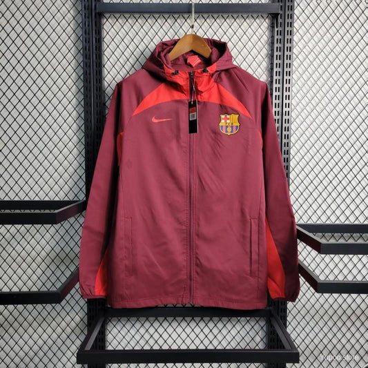 Veste coupe-vent FC Barcelone/Barcelona rouge 2023/24